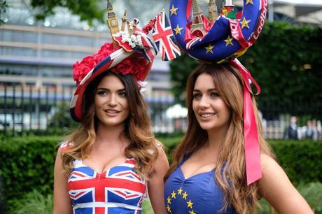 EU Referendum-Inspired Dresses Spotted At Royal Ascot