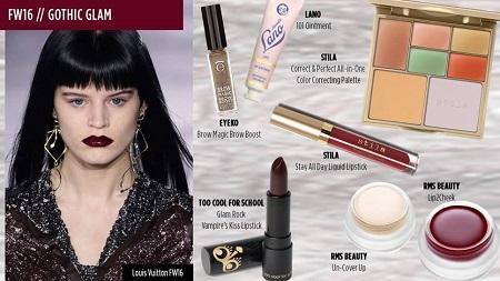 Fall 2016 makeup trends  - Gothic Glam