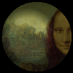 Mona Lisa Face and Background