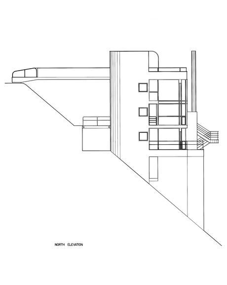 Original illustrations of the slope of the Douglas House by Richard Meier