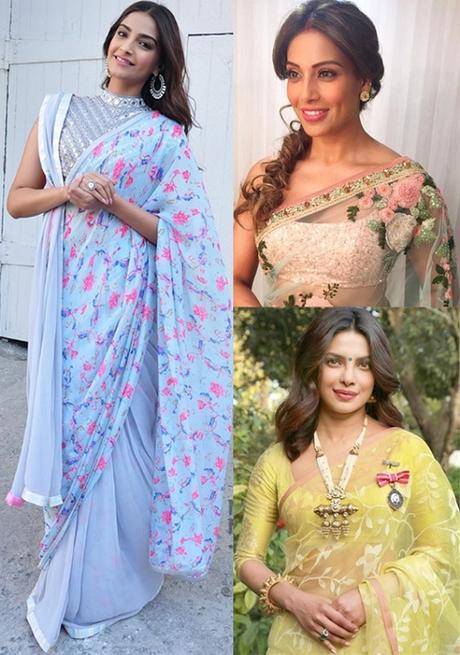 Bollywood Divas Floral Saree Look for any kind of Wedding