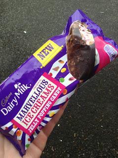 Cadbury dairy milk marvelous ice creams jelly popping candy 