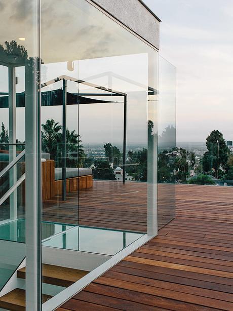 modern Los Angeles renovation by Don Dimster with custom furnishings on the roof deck