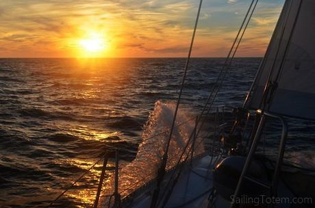 last sunset at sea: no more ocean sunsets for a while