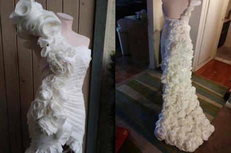 You wont believe these wedding Dresses are made of toilet paper