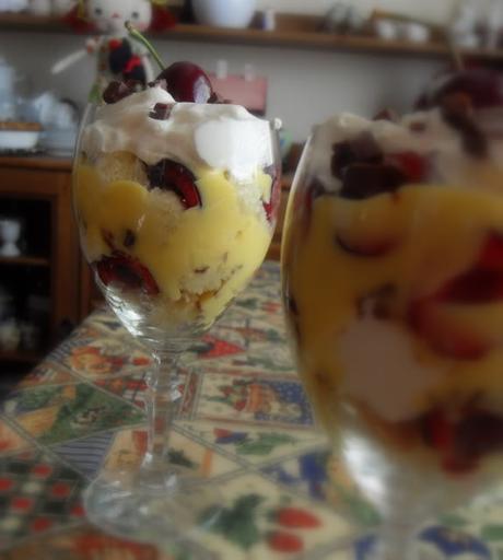 Summer Fresh Cherry Trifle