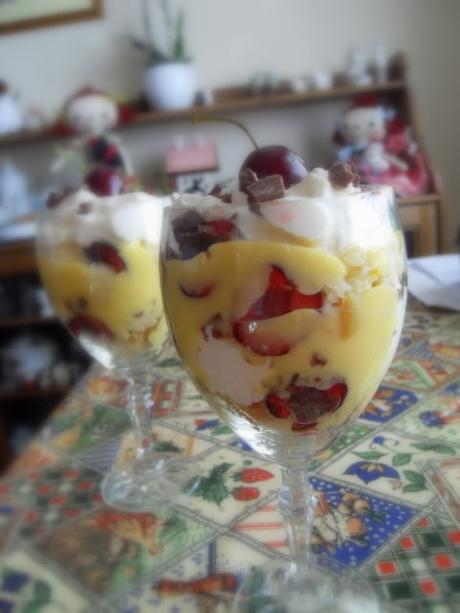 Summer Fresh Cherry Trifle