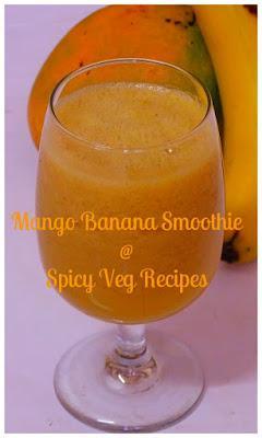 beverages and drinks, Fusion,smoothies, Mango recipes, orange recipes, Banana Recipes, Summer Recipes, Vrat Recipes, Mango Banana smoothie Recipe |How to make Mango Banana smoothie |Mango Banana smoothie