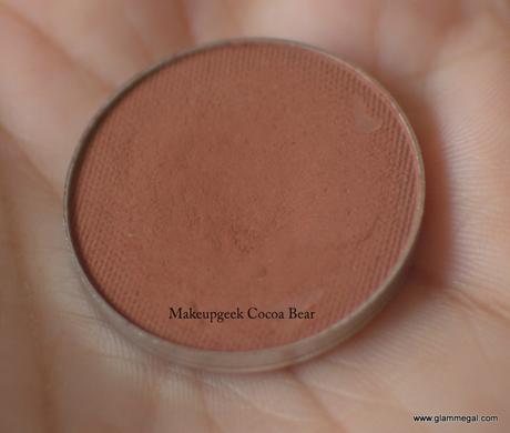 Makeupgeek Cocoa Bear review price swatches