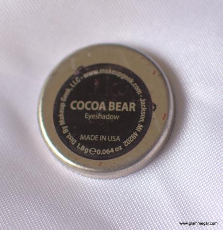 Makeupgeek Cocoa Bear review and swatches