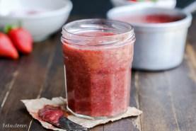 Strawberry Rhubarb Chia Jam (Refined Sugar Free)