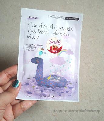 Syn - Ake Anti Wrinkle Time Reset Newborn Mask from Skin18.com Review! Syn - Ake Anti Wrinkle Time Reset Newborn Mask from Skin18.com Review!