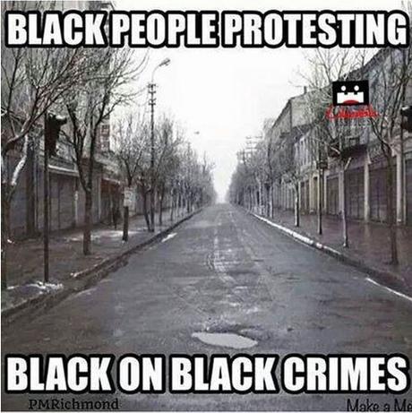 blacks protesting black-on-black crimes
