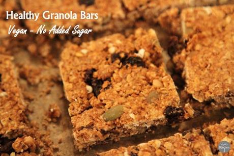 Healthy Granola Bars (Vegan/No Add Sugar)