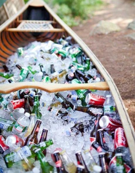 Rowing Boat Transformed Into an Ice Cooler