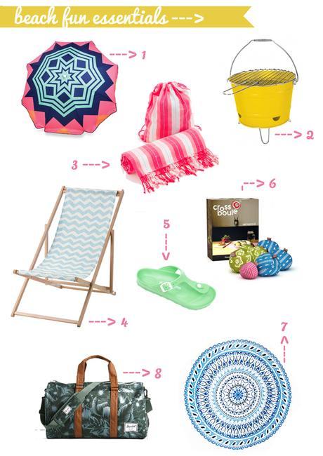 some beach fun essentials/ Strand Spass Must Haves.