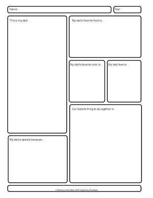 My Dad Worksheet & Free Printable - Paperblog
