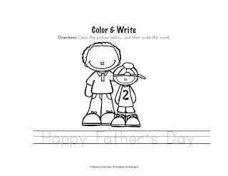 Colour & Write Free Printable Download