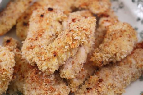 Almond Crusted Baked Chicken Fingers 2