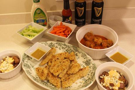 Almond Crusted Baked Chicken Fingers super bowl food