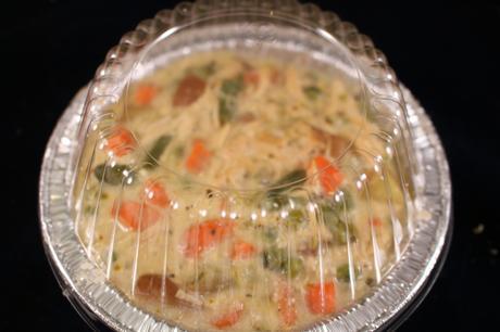 Chicken Pot Pie ready for the freezer