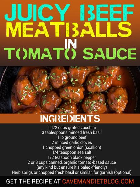 paleo dinner recipes juicy meatballs with ingredients