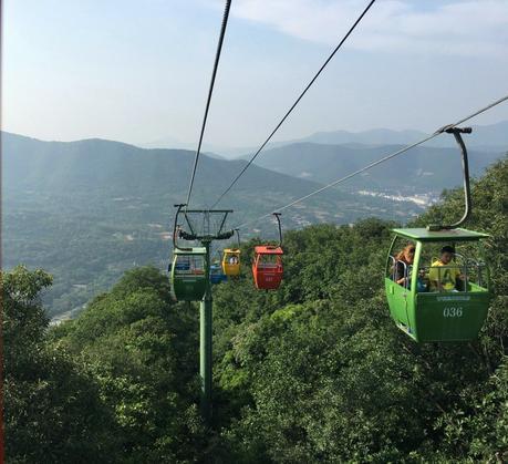 Cable Car up SongShan Mountain