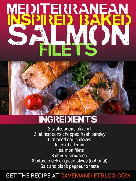 paleo dinner recipes mediterranean salmon with ingredients