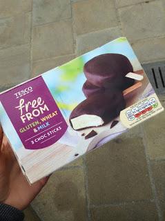 Tesco Free From Choc Ice Sticks