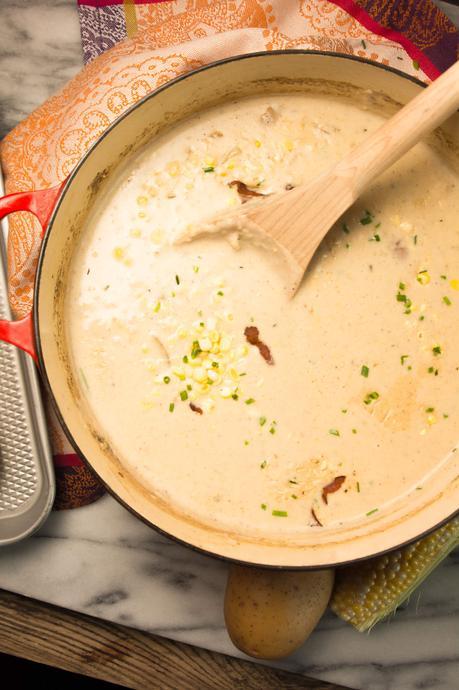 Summer Corn & Bacon Chowder