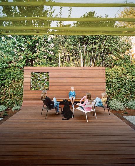 modern backyard deck ipe wood