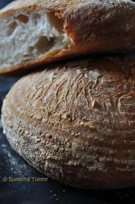 Whole wheat country bread (poolish)