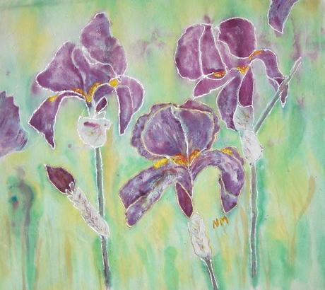 Silk Painting continues