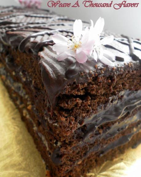 Chocolate Hazelnut Pave Cake - 05