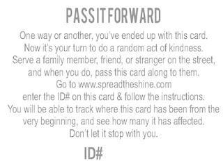 Pass it Forward from The Shine Project