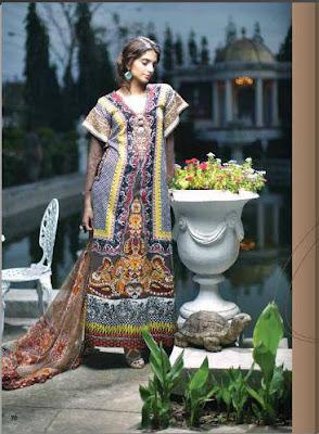 Sonam Kapoor Embroidered Lawn Collection 2012 By Firdous Linen