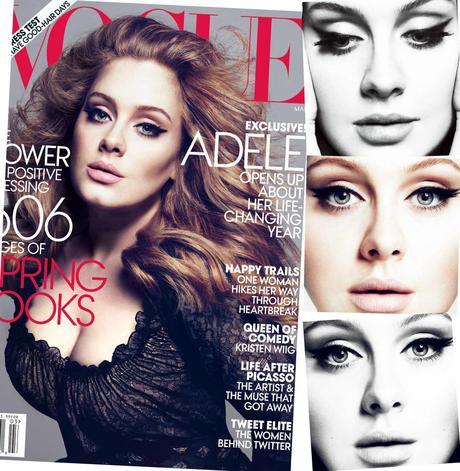 Adele Graces Vogue’s March 2012 Cover – Eyeliner Check, Massive