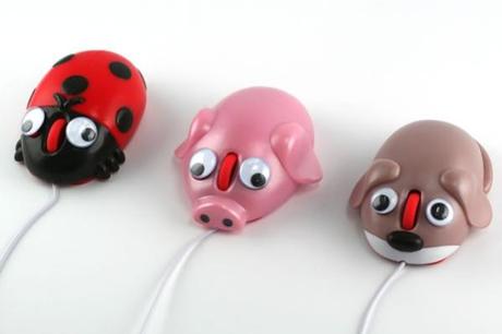 Puppy, Pig, and Lady Bug Computer Mice Are Mice Of Many Species