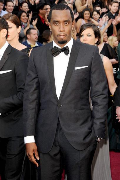 Diddy, sean combs, oscars, 2012, academy awards, tux, designer, who was diddy wearing