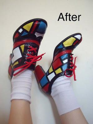 Mondrian Inspired Shoes
