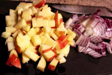 Chickpea and Lentil Saute with Apples and Curry