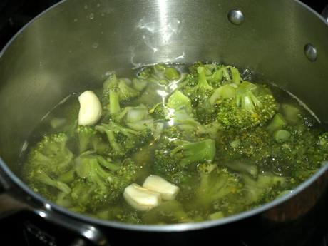Broccoli Soup with Lemon-Pistachio Butter