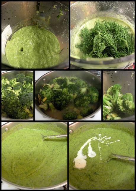 Broccoli, Leek & Dill soup - Broccoli collage