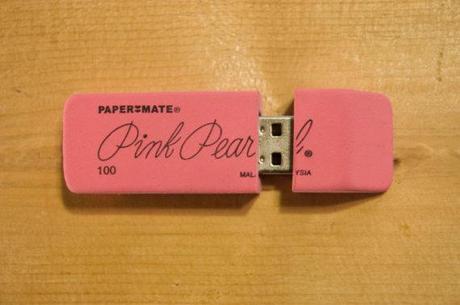 2GB Pink Pearl Eraser USB Flash Drive