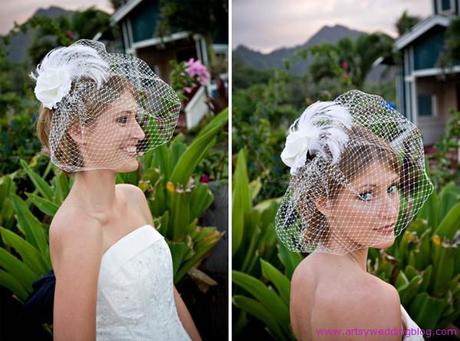 Bridal Hair styles to Best Match Your Veil, Barrette and Headband