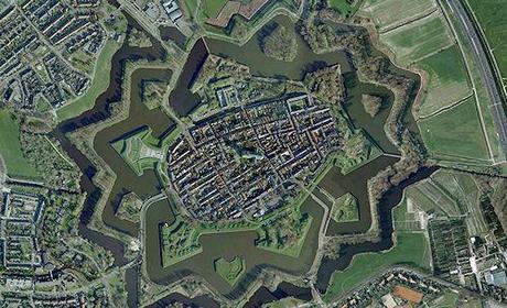 Beautiful Fortified City Of Naarden, The Netherlands