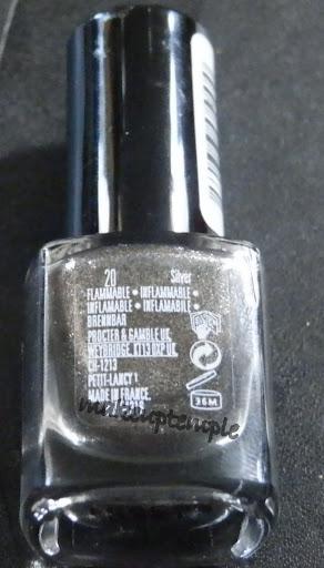 Swatches:Nail Polish Collections:Nail Polish:Max Factor:Max Factor Max Effect Silver Nail Polish