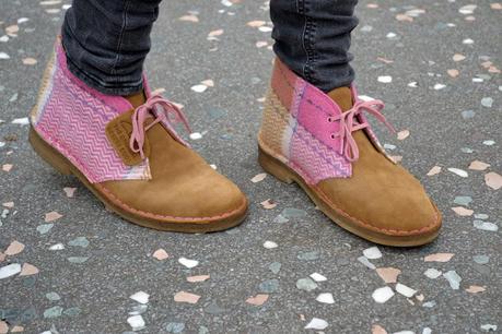 Strawberry desert boots