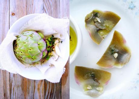 The Greenlove : : Artichokes with Thyme and Garlic Vinaigrette