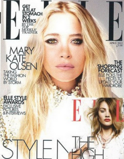 Exclusive Pics of Olsen's ELLE UK April 2012 Covers